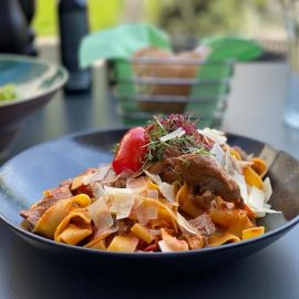 Pappardelle con pollo